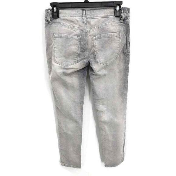 Free people bleachy corduroy pants in size 24. Gray Ankle Length Skinny - Picture 2 of 6
